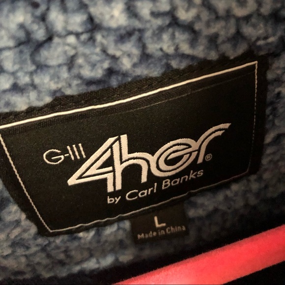 Patriots NFL Sherpa Pull Over Jacket - Picture 4 of 7